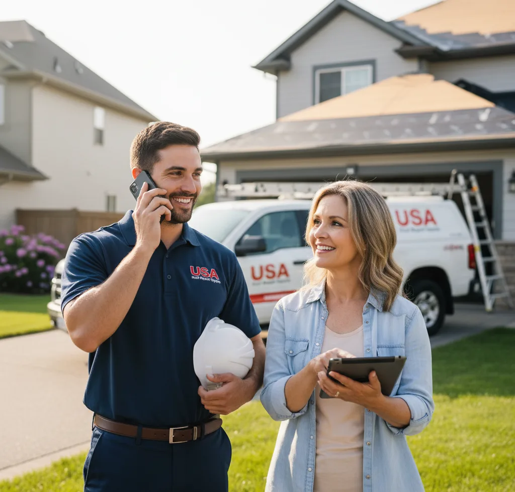 USA Roof Repair Experts customer support in Haddonfield